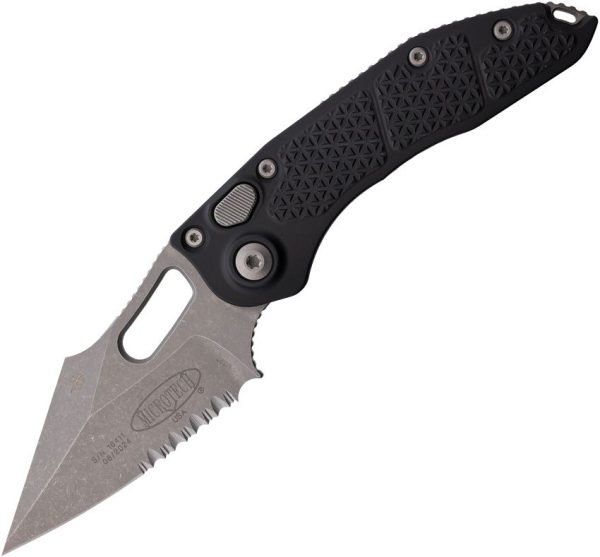 Microtech Auto Stitch Apocalyptic Partially Serrated