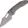 Microtech Auto Stitch Apocalyptic Gray Partially Serrated