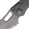 Microtech Auto Stitch S/E Button Lock Apocalyptic Gray