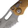 Microtech Auto Stitch S/E Button Lock Apocalyptic Tan