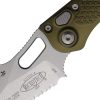 Microtech Auto Stitch S/E Button Lock Stonewash OD