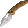 MCT16912TA.jpg Microtech Auto Stitch S/E Button Lock Stonewash Tan