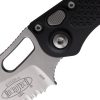 Microtech Auto Stitch S/E Button Lock FS Black