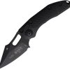 Microtech Auto Stitch S/E Button Lock Apocalyptic Black
