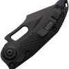 Microtech Auto Stitch S/E Button Lock Apocalyptic Black