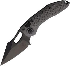 MCT1691DLCTNCS.jpg Microtech Auto Stitch S/E DLC Wharncliffe Button Lock Knife