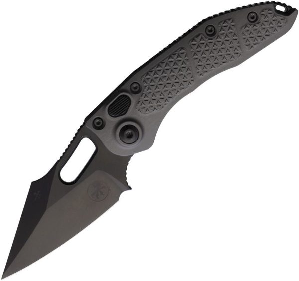 Microtech Auto Stitch S/E DLC Wharncliffe Button Lock Knife