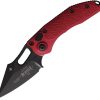 Microtech Auto Stitch S/E Merlot Button Lock Automatic Knife