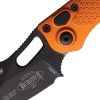 Microtech Auto Stitch S/E Orange Aluminum Button Lock Knife