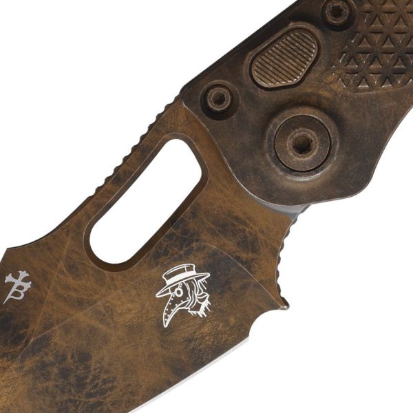 Microtech Auto Stitch S/E Plague Outbreak Button Lock Knife