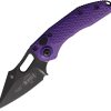 Microtech Auto Stitch S/E Purple Aluminum Button Lock Auto