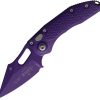 Microtech Auto Stitch Button Lock Purple Cerakote Wharncliffe