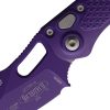 Microtech Auto Stitch Button Lock Purple Cerakote Wharncliffe