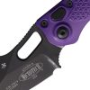 Microtech Auto Stitch S/E Purple Aluminum Button Lock Auto