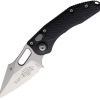 Microtech Auto Stitch S/E Button Lock - Satin Black
