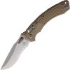 Microtech Amphibian S/E Ram-Lok - Tan Frag M390MK