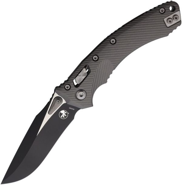 Microtech Amphibian S/E Ram-Lok Gray Fluted Aluminum