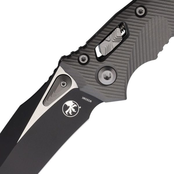 Microtech Amphibian S/E Ram-Lok Gray Fluted Aluminum
