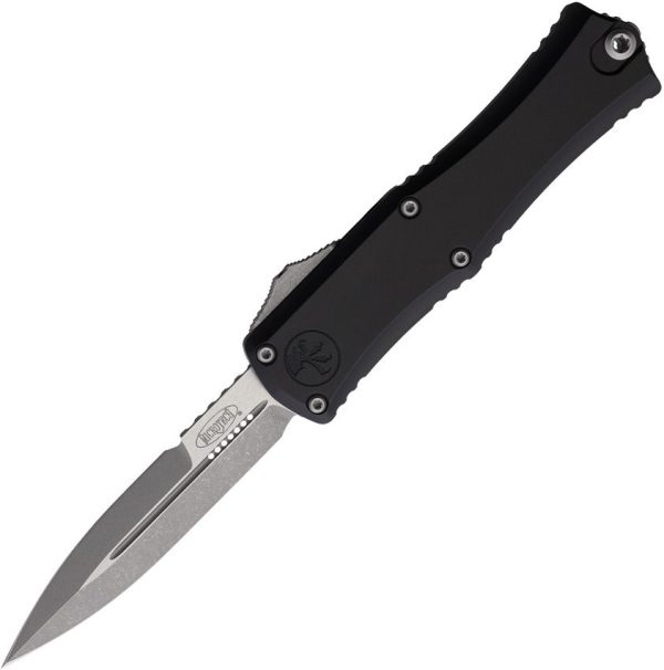Microtech Auto Hera II Mini OTF Apocalyptic Black Aluminum