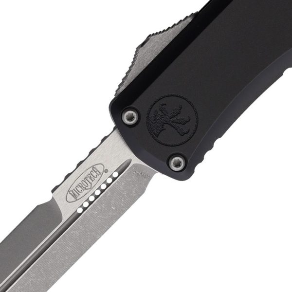 Microtech Auto Hera II Mini OTF Apocalyptic Black Aluminum