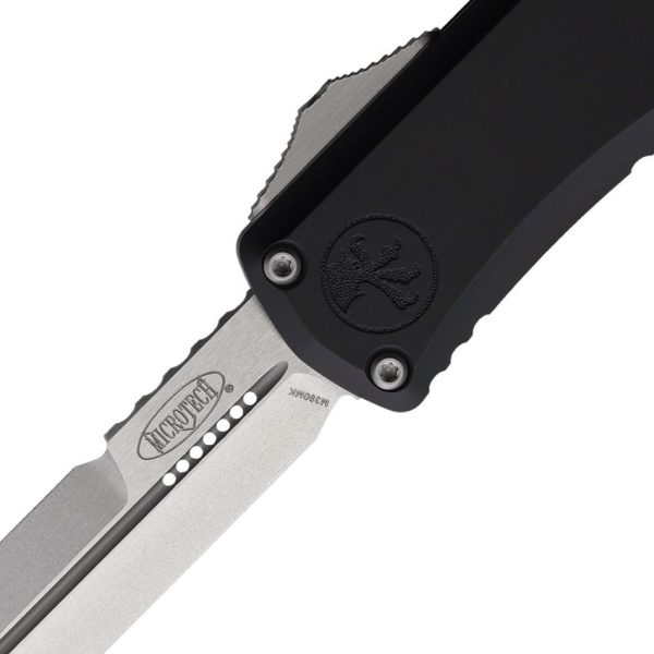 Microtech Auto Hera II Mini OTF Stonewash Black Aluminum