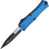 Microtech Hera II OTF Mini Bayonet 3" M390MK Blue Auto Knife