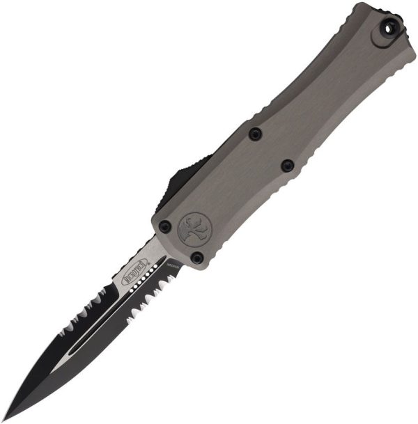 Microtech Auto Hera II Mini OTF - Gray Serrated