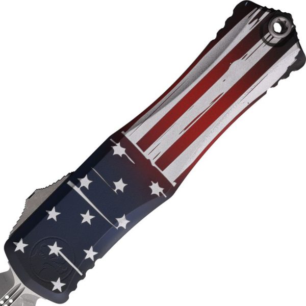 Microtech Auto Hera II OTF Dagger - American Flag Handle