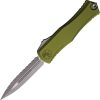 Microtech Hera II D/E OTF Auto Folding Knife 4" M390MK Serrated OD Green