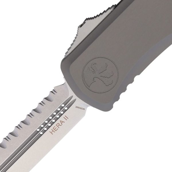 Microtech Auto Hera II OTF Full Serrated - Gray