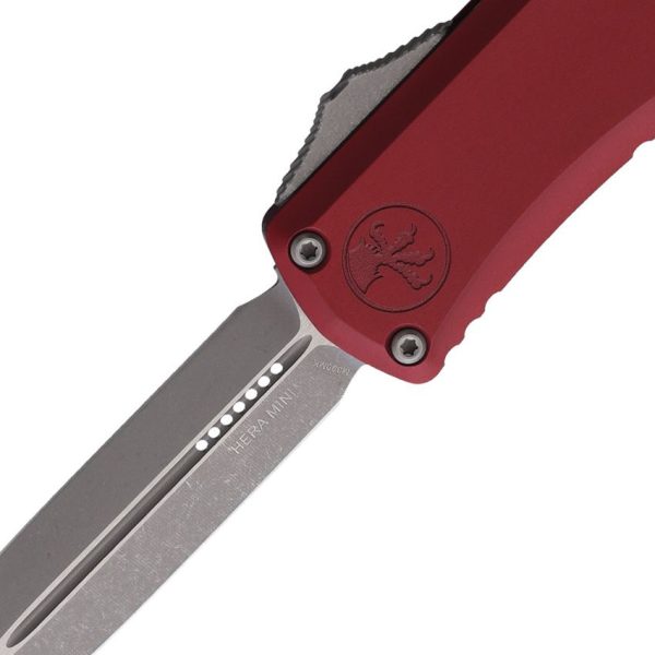 Microtech Hera II OTF Mini Merlot Handle Double Edge