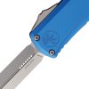 Microtech Hera II Mini OTF Double Edge — Blue Aluminum