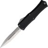 Microtech Auto Hera II Mini D/E Black Partially Serrated