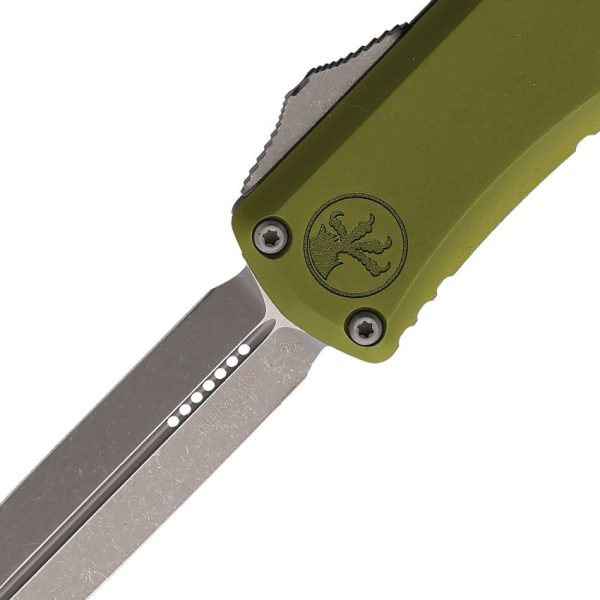 Microtech Auto Hera II Mini OTF OD Green Serrated