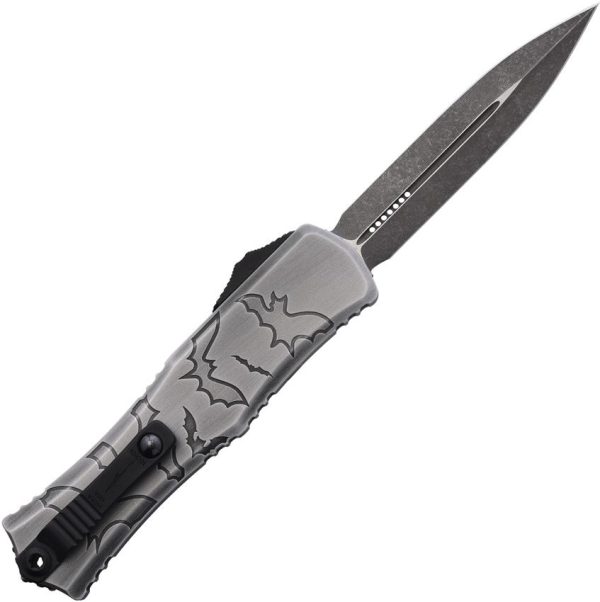 Microtech Hera II Mini Auto OTF - Bat Artwork M390MK
