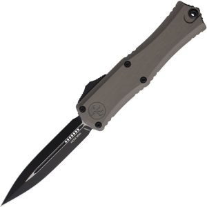 Microtech Hera II Mini Auto OTF - Gray Dual Edge M390MK