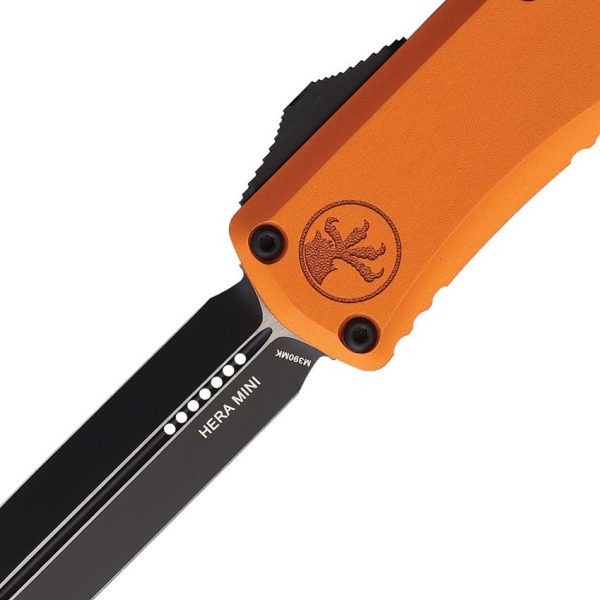 Microtech Hera II Mini Auto OTF - Orange Handle M390MK