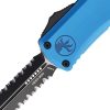 Microtech Hera II Mini OTF - Blue Partially Serrated M390MK