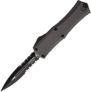 Microtech Hera II Mini OTF - Gray Partially Serrated Steel