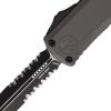 Microtech Hera II Mini OTF - Gray Partially Serrated Steel