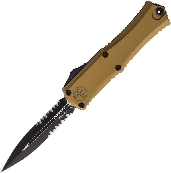 Microtech Hera II Mini Auto OTF - Tan Aluminum