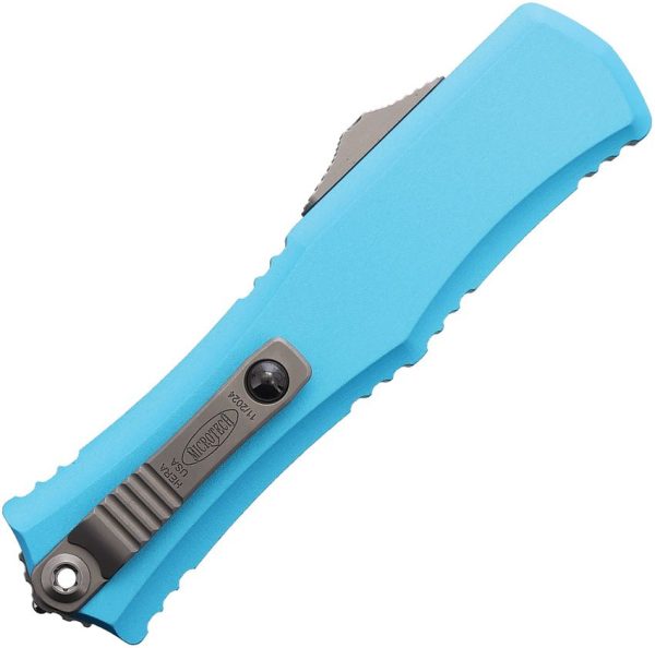 Microtech Auto Hera II Mini OTF Double Edge Turquoise