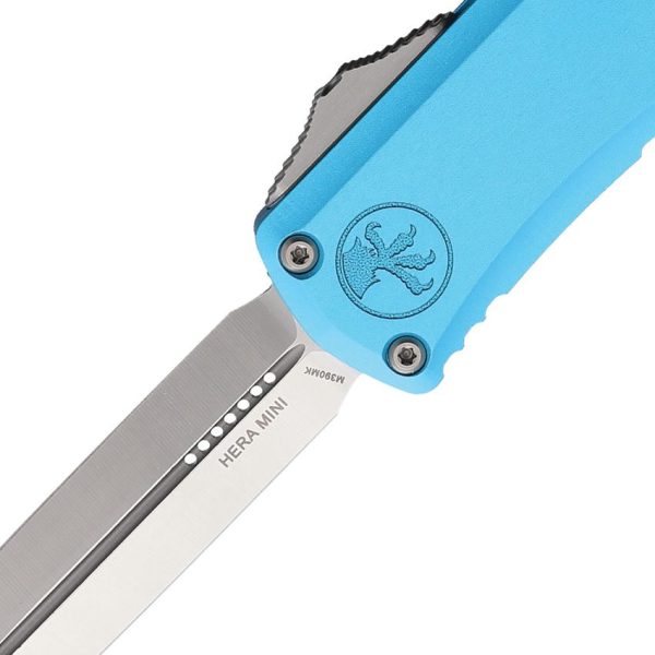 Microtech Auto Hera II Mini OTF Double Edge Turquoise