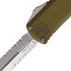 Microtech Auto Hera II Mini Partially Serrated OD Green