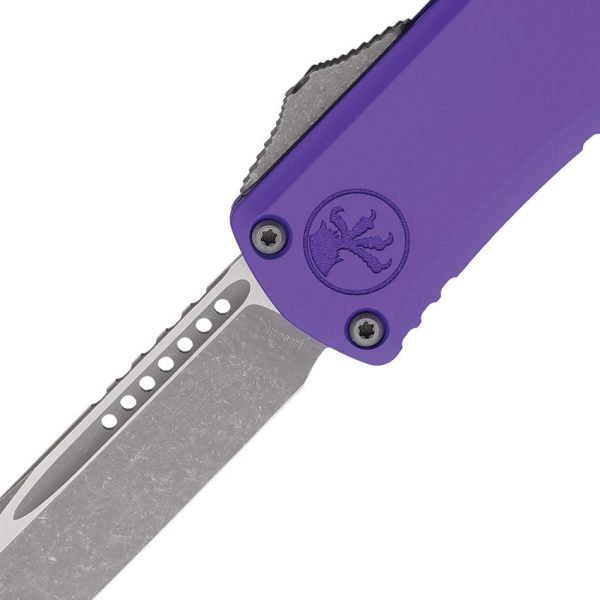 Microtech Hera II Mini Auto OTF - Purple Double Edge