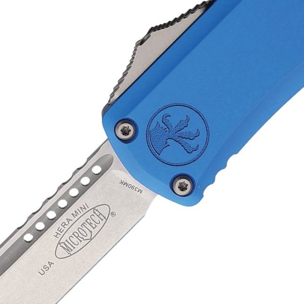 Microtech Auto Hera II Mini OTF Stonewash Blue