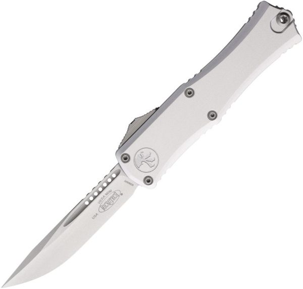 Microtech Auto Hera II Mini OTF Stonewash Silver