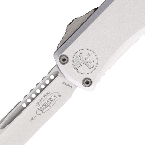 Microtech Auto Hera II Mini OTF Stonewash Silver