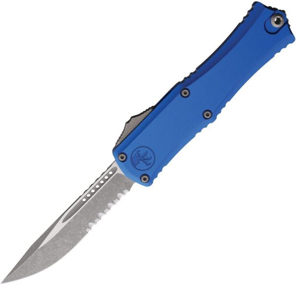 Microtech Hera II Mini Auto OTF - Blue Aluminum M390MK