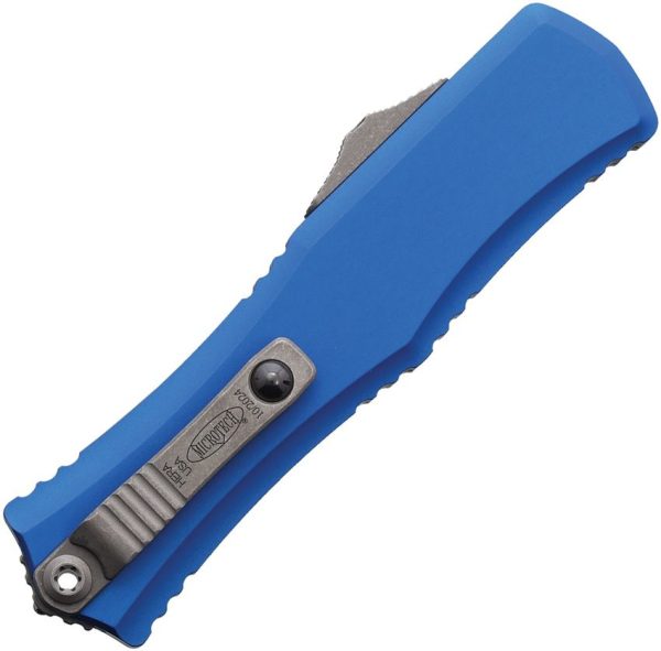 Microtech Hera II Mini Auto OTF - Blue Aluminum M390MK
